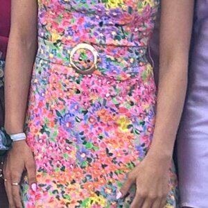 Amanda Uprichard Fae Dress in Voyage (Size M)